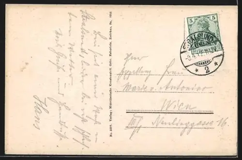 AK Stralsund, Markt, Rathaus und Nicolaikirche