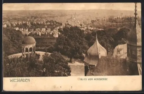 AK Wiesbaden, Blick vom Neroberg