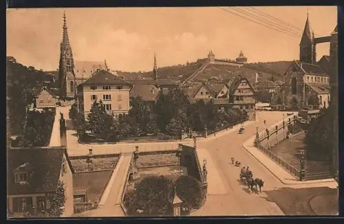 AK Esslingen, Partie an der Agnesbrücke