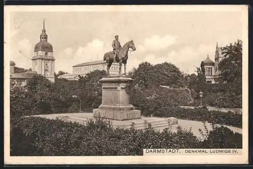 AK Darmstadt, Denkmal Ludwigs IV.