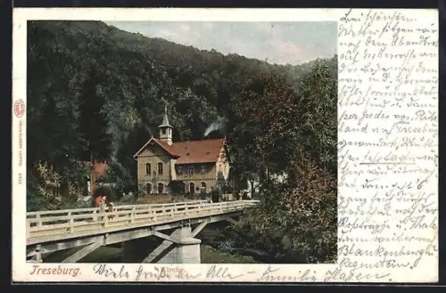 AK Treseburg, Blick zur Kirche