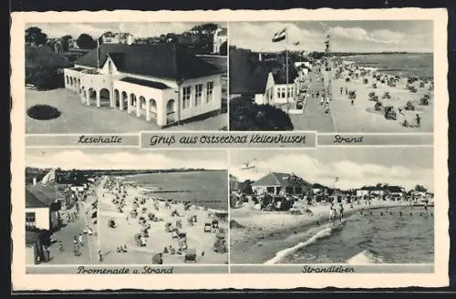 AK Kellenhusen, Lesehalle, Strand, Promenade, Strandleben