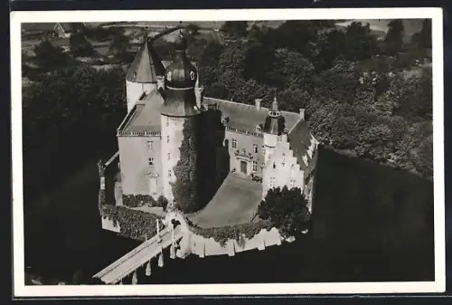 AK Gemen /Borken, Jugendburg Gemen aus der Luft