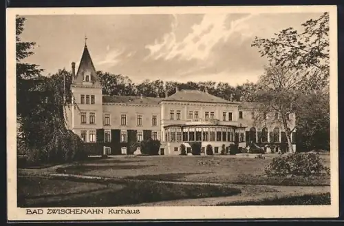 AK Bad Zwischenahn b. Oldenburg, Kurhaus mit Grünanlage