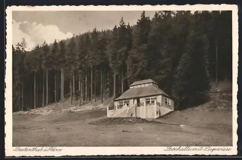 AK Lautenthal i. Harz, Lesehalle mit Liegewiese