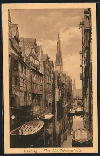 AK Alt-Hamburg, Fleet Alte Gröningerstrasse