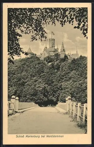 AK Nordstemmen, Schloss Marienburg mit Brückenpartie