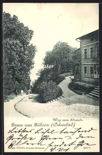 AK Göhren /Ostsee, Weg zum Strande