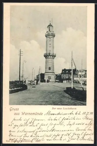 AK Warnemünde, Der neue Leuchtturm