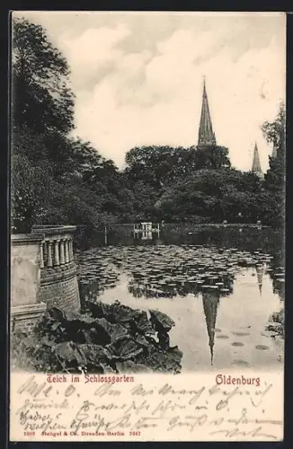 AK Oldenburg, Teich im Schlossgarten