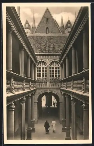 AK Stralsund, Der Lichthof im Rathaus