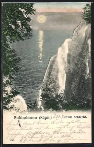 AK Stubbenkammer /Rügen, Die Schlucht