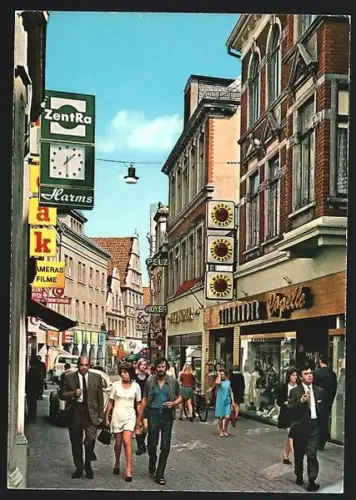 AK Oldenburg, Schüttingstrasse, Fussgängerzone in der City
