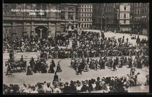 AK Wien, Kaiser-Jubiläums-Huldigungs-Festzug 1903