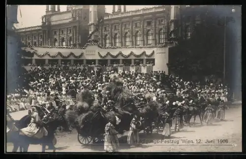 AK Wien, Kaiser-Jubiläums-Huldigungs-Festzug 12. Juni 1908