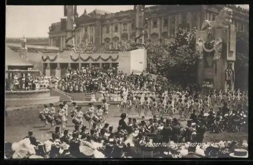 AK Wien, Kaiserhuldigung 1908, Festzug