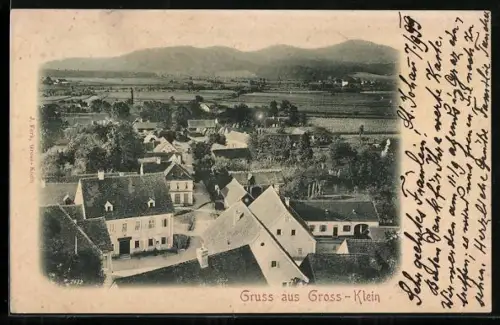 AK Gross-Klein, Panorama mit Ortsansicht
