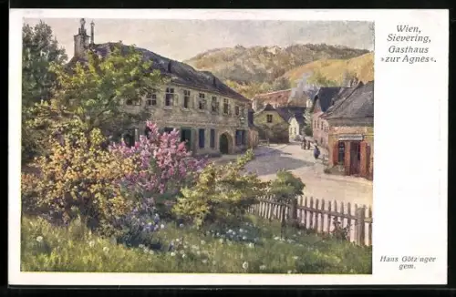 AK Wien, Sievering, Gasthaus zur Agnes