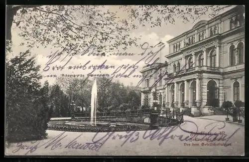 AK Frankfurt a. M., Zoologischer Garten, Vor dem Gesellschaftshaus