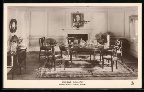 AK Mirror Grange, Doll House for Pip, Squeak and Wilfred, Chippendale Dining Room