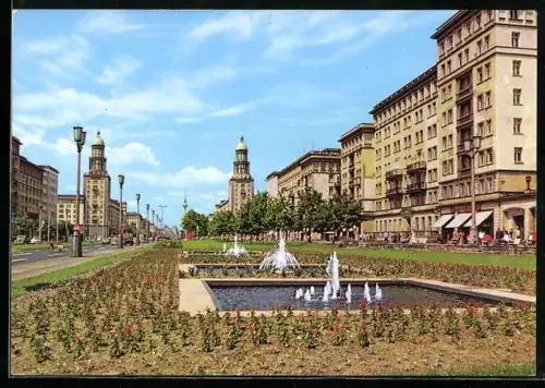 AK Berlin, Blick in die Frankfurter Allee