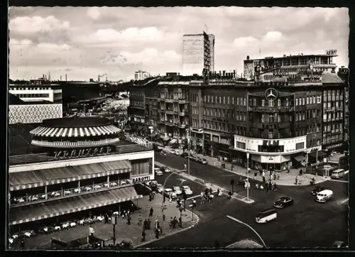 AK Berlin, Kurfürstendamm und Kranzlerecke mit Cafe Kranzler