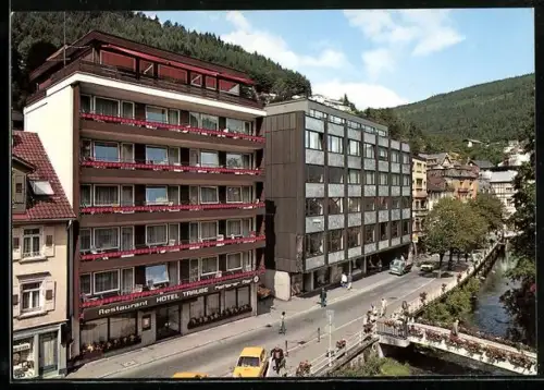 AK Bad Wildbad, Blick auf Hotel Taube