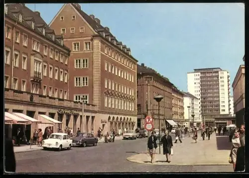 AK Karl-Marx-Stadt, Partie in der Inneren Klosterstrasse