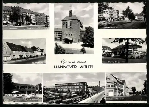 AK Hannover-Wülfel, Hildesheimer Strasse, Gasthaus Wülfeler Biergarten