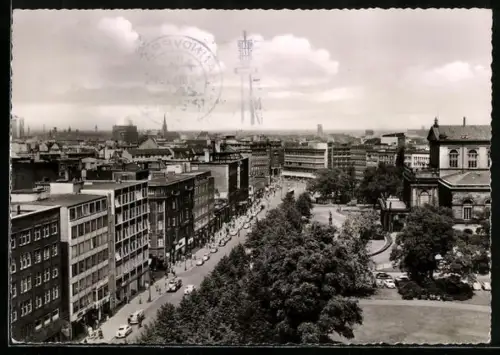 AK Hannover, Georgstrasse mit Opernhaus