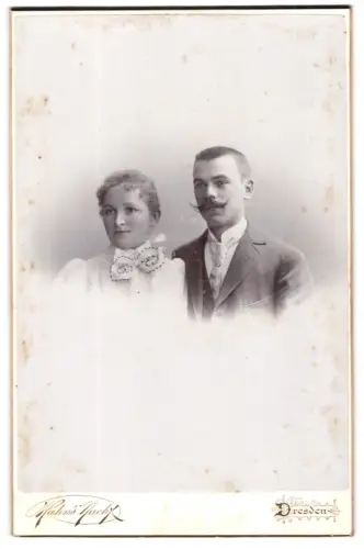 Fotografie Hahn, Dresden, Ferdinandstrasse 11, Porträt eines Paares