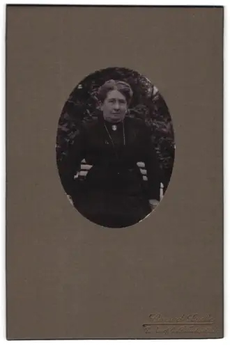 Fotografie Conrad Lucke, Weissenfels a. S., Porträt einer Dame im Freien