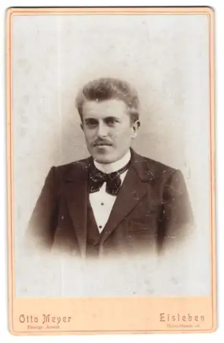 Fotografie Otto Meyer, Eisleben, Hesse-Strasse 18, Porträt eines Herren