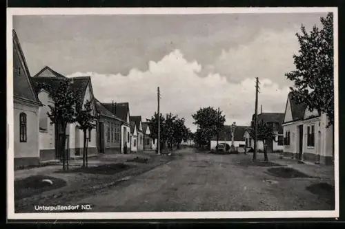 AK Unterpullendorf, Strassen- und Häuseransicht