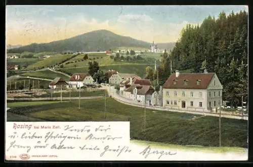 AK Mariazell, Rasing, Strasse zum Ort
