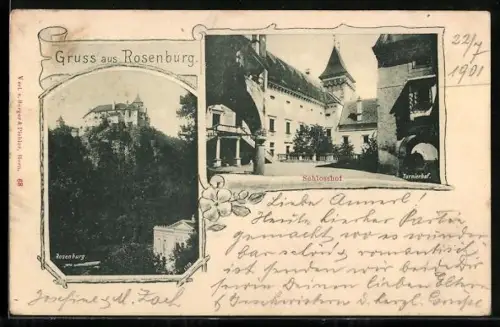 AK Rosenburg, Burg und Schlosshof