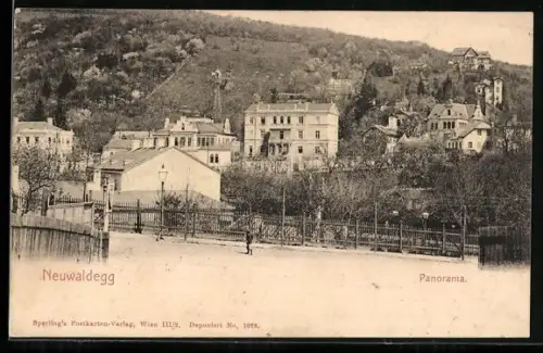 AK Wien-Neuwaldegg, Panoramablick