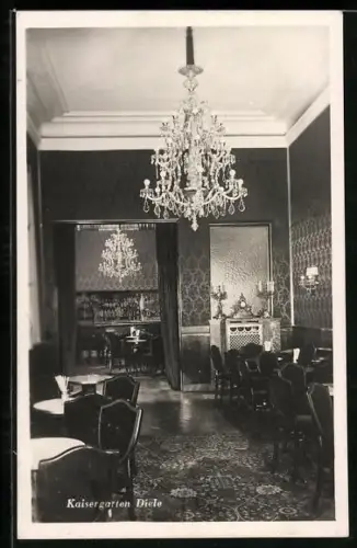 AK Wien, Cafe-Restaurant Kaisergarten, Opernring 23, Innenansicht