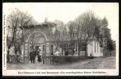 AK Wien, Scheuers Café und Restaurant Zur ursprünglichen älteren Knödelhütte