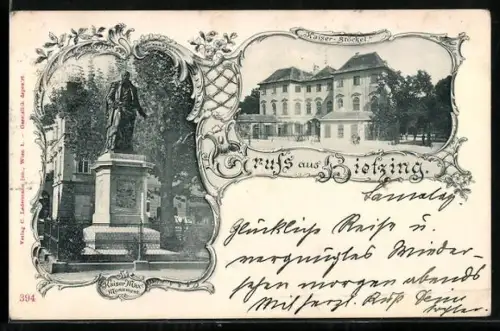 AK Wien, Hietzing, Kaiser-Stöckel und Kaiser Max-Monument
