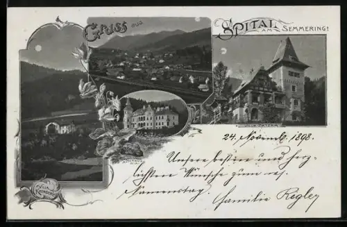 AK Spital am Semmering, Villa Kronberg, Villa Zatzka und Schloss Sommerau