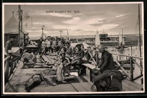 AK Neusiedl am See, Badegäste im Seebad