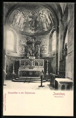 AK Innichen, Hauptaltar in der Stiftskirche
