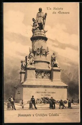 AK Genova, Monumento a Cristoforo Colombo