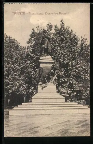 AK Trieste, Monumento Domenico Rossetti