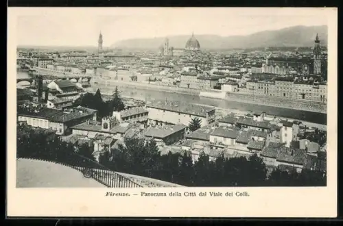 AK Firenze, Panorama della Città dal Viale dei Colli