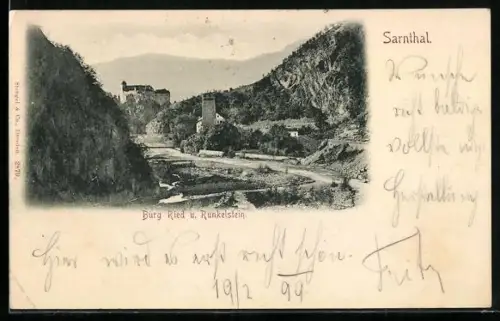 AK Runkelstein /Sarnthal, Burg Ried und Runkelstein
