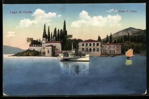 AK Garda /Lago di Garda, Panorama e Punta S. Vigilio