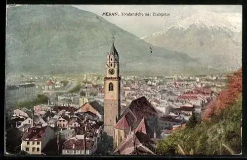 AK Meran, Totalansicht mit Zielspitze