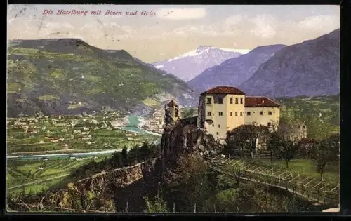 AK Bozen-Gries, Ortsansichten mit Haselburg